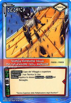 TE147 Tecnica superiore della moltiplicazione degli Shuriken non comune -NEAR MINT-