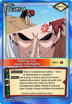 TE167 Tecnica del falso dormiente non comune -NEAR MINT-