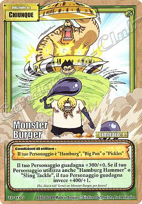 TD-W05 Monster Burger comune -NEAR MINT-