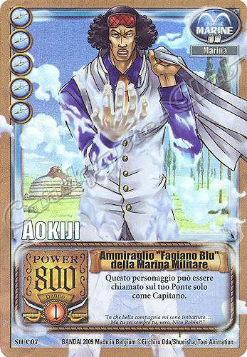 SH-C07 Ammiraglio "Fagiano Blu" della Marina Militare rara foil -NEAR MINT-