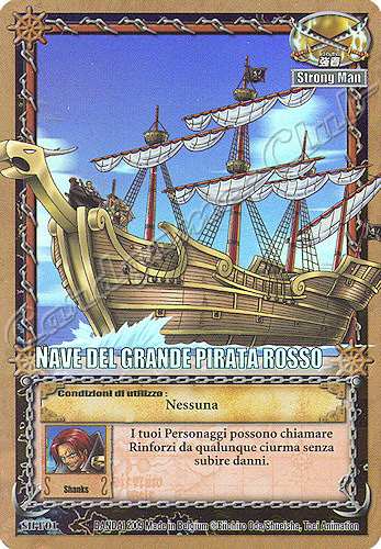 SH-F01 Nave del Grande Pirata Rosso rara foil -NEAR MINT-