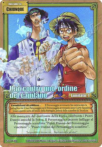 SH-W01 Uno Contro Uno, Ordine del Capitano rara foil -NEAR MINT-