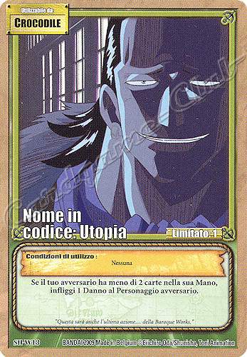 SH-W13 Nome in Codice: Utopia comune -NEAR MINT-