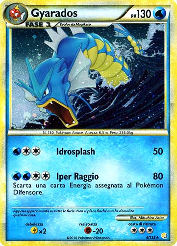 004 / 123 Gyrados rara foil (IT)  -PLAYED-