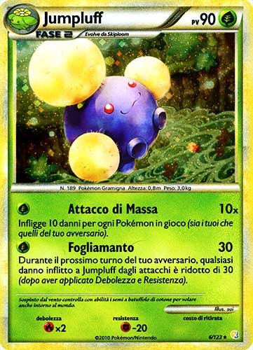 006 / 123 Jumpluff rara foil (IT) -NEAR MINT-