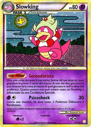 012 / 123 Slowking rara foil (IT) -NEAR MINT-