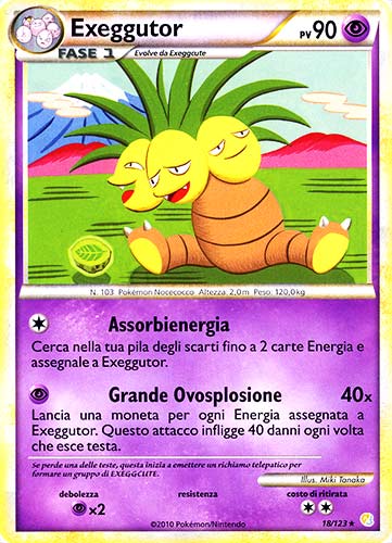 018 / 123 Exeggutor rara (IT) -NEAR MINT-