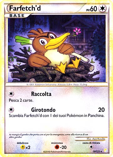 019 / 123 Farfetch'd rara (IT) -NEAR MINT-