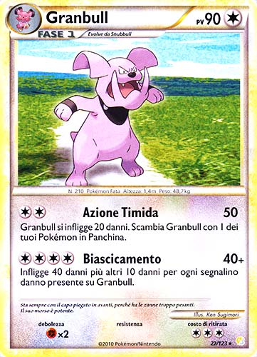 022 / 123 Granbull rara (IT) -NEAR MINT-