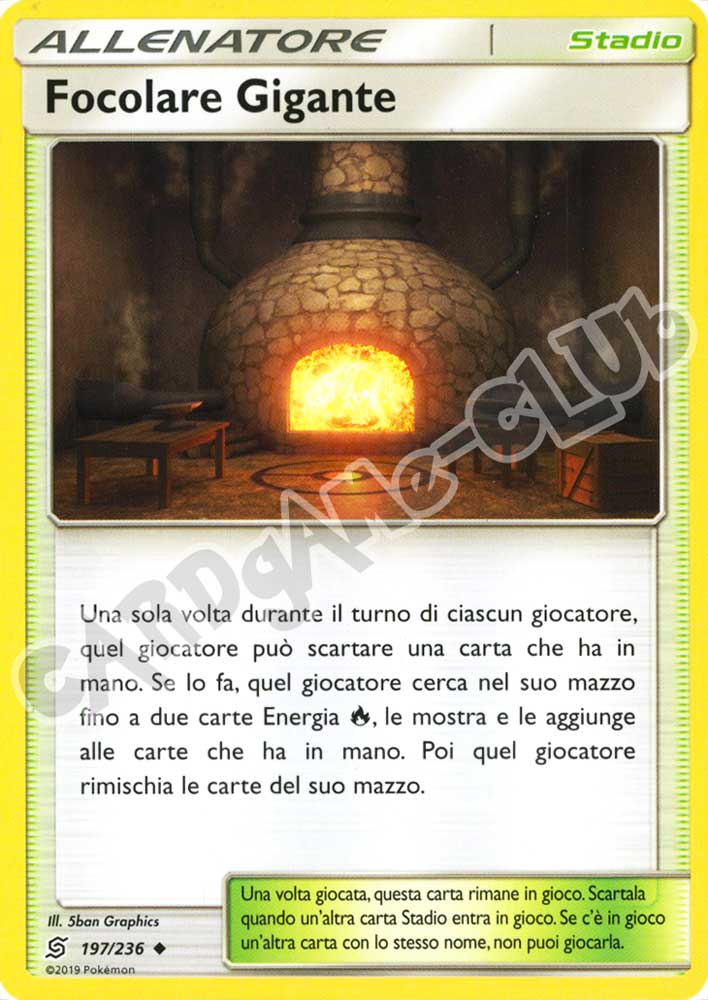 197 / 236 Focolare Gigante non comune normale (IT) -NEAR MINT-