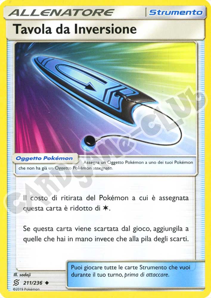 211 / 236 Tavola da Inversione non comune normale (IT) -NEAR MINT-