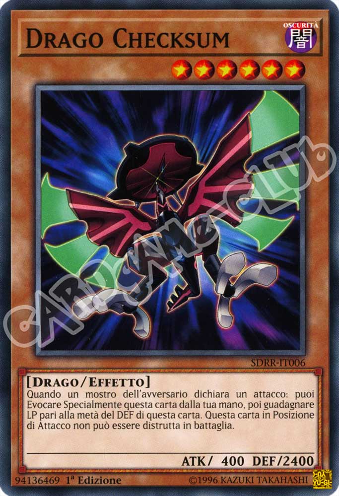 SDRR-IT006 Drago Checksum comune 1a Edizione (IT) -NEAR MINT-