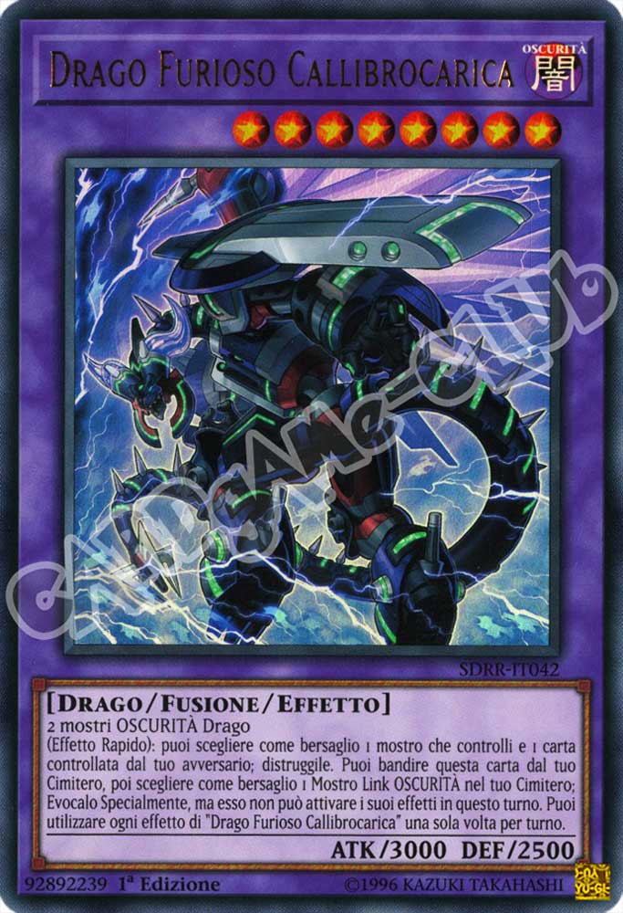 SDRR-IT042 Drago Furioso Callibrocarica ultra rara 1a Edizione (IT) -NEAR MINT-