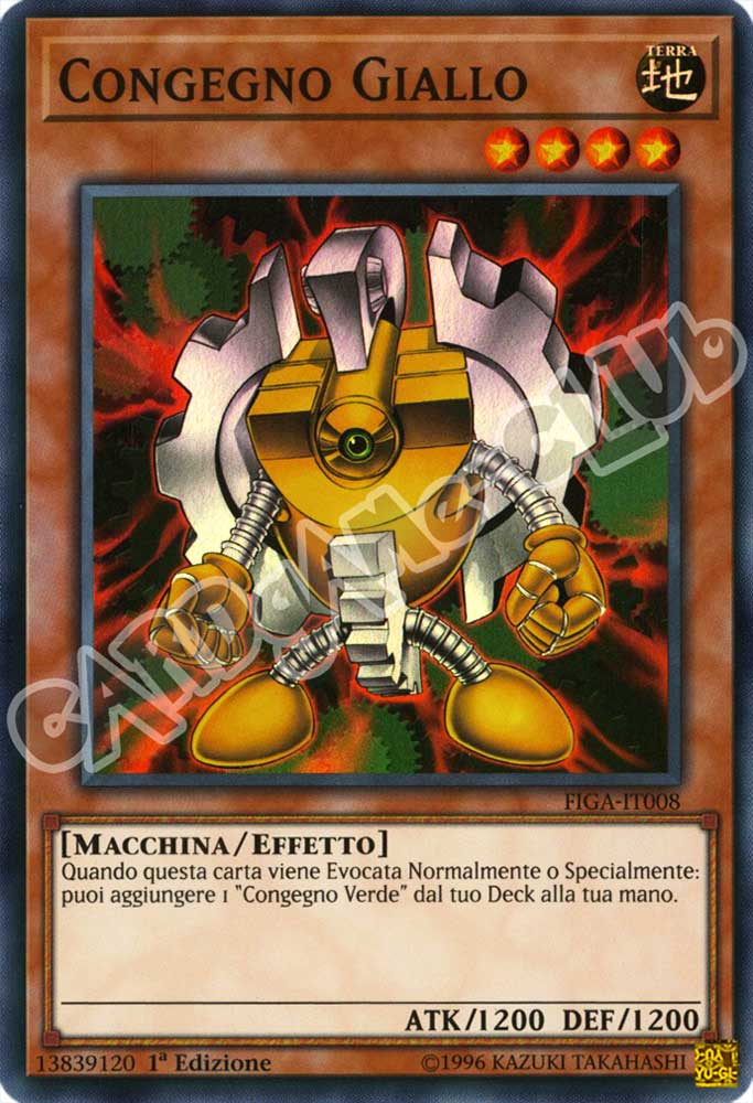 FIGA-IT008 Congegno Giallo super rara 1a Edizione (IT) -NEAR MINT-
