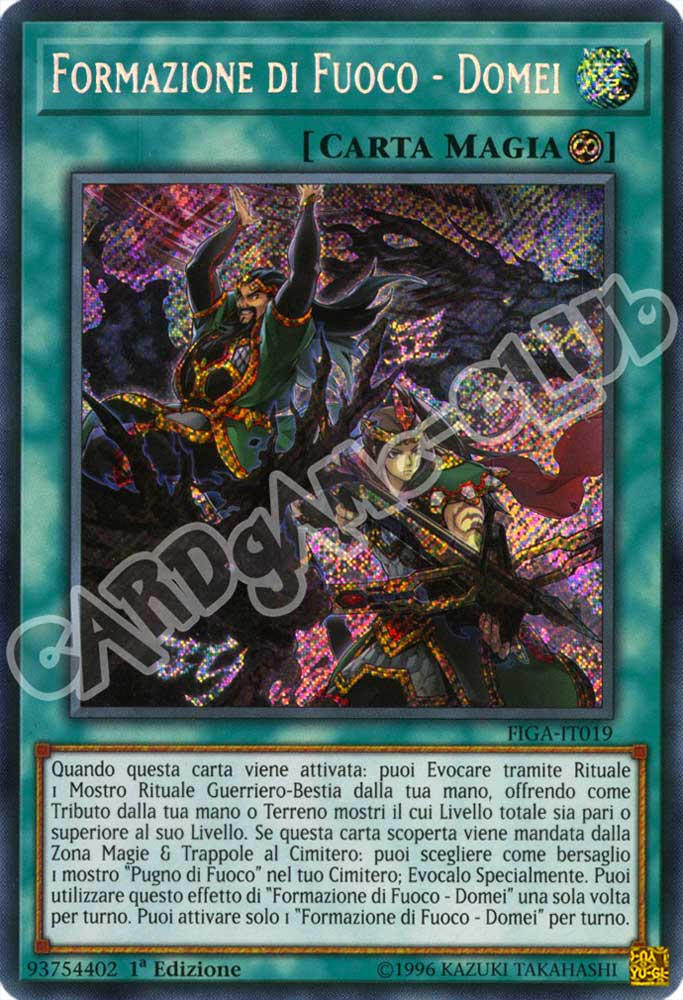 FIGA-IT019 Formazione di Fuoco - Domei rara segreta 1a Edizione (IT) -NEAR MINT-