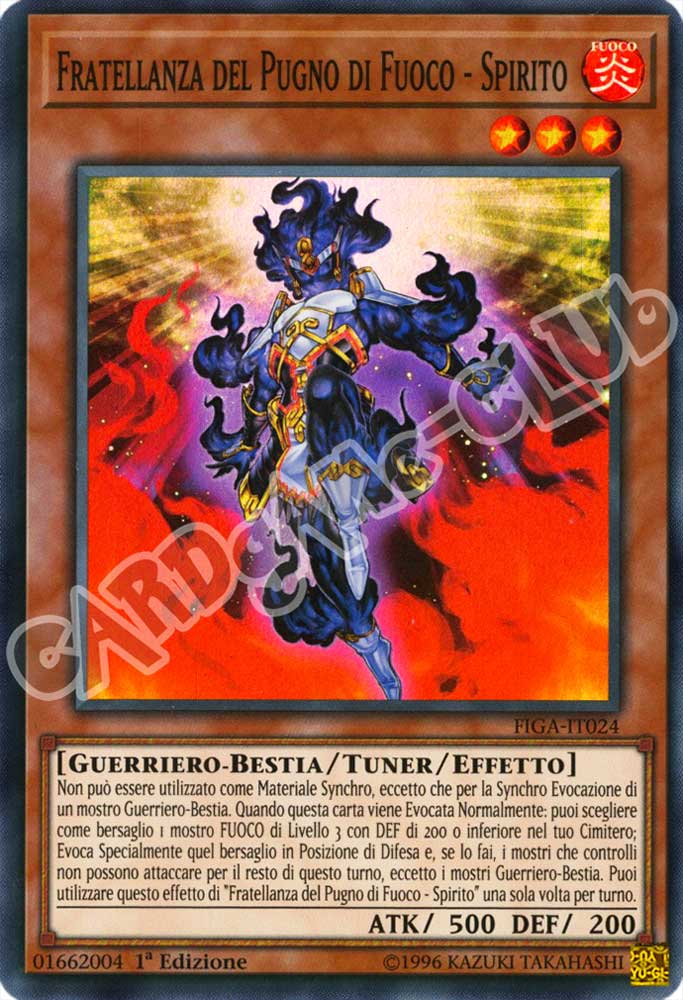 FIGA-IT024 Fratellanza del Pugno di Fuoco - Spirito super rara 1a Edizione (IT) -NEAR MINT-
