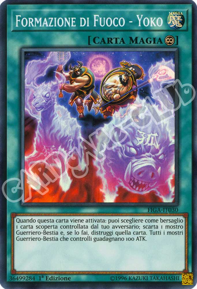 FIGA-IT030 Formazione di Fuoco - Yoko super rara 1a Edizione (IT) -NEAR MINT-