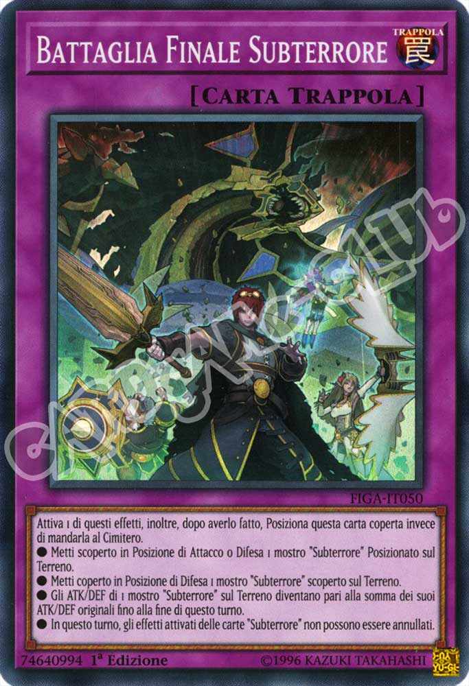 FIGA-IT050 Battaglia Finale Subterrore super rara 1a Edizione (IT) -NEAR MINT-