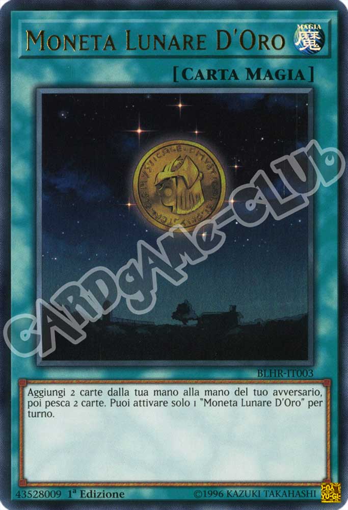 BLHR-IT003 Moneta Lunare D'Oro ultra rara 1a Edizione (IT) -NEAR MINT-