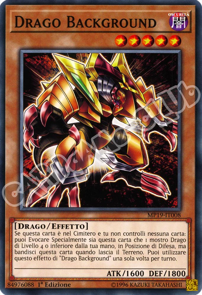MP19-IT008 Drago Background comune 1a Edizione (IT) -NEAR MINT-