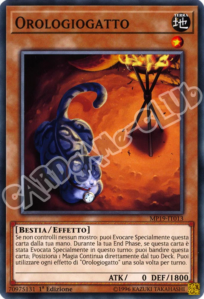 MP19-IT013 Orologiogatto comune 1a Edizione (IT) -NEAR MINT-