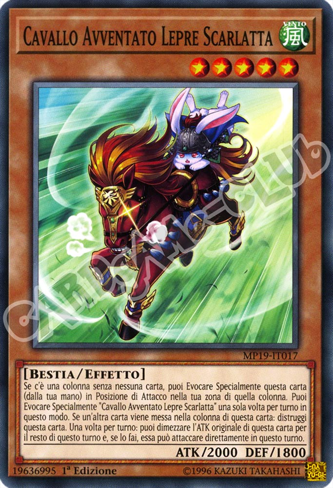 MP19-IT017 Cavallo avvelenato Lepre Scarlatta comune 1a Edizione (IT) -NEAR MINT-
