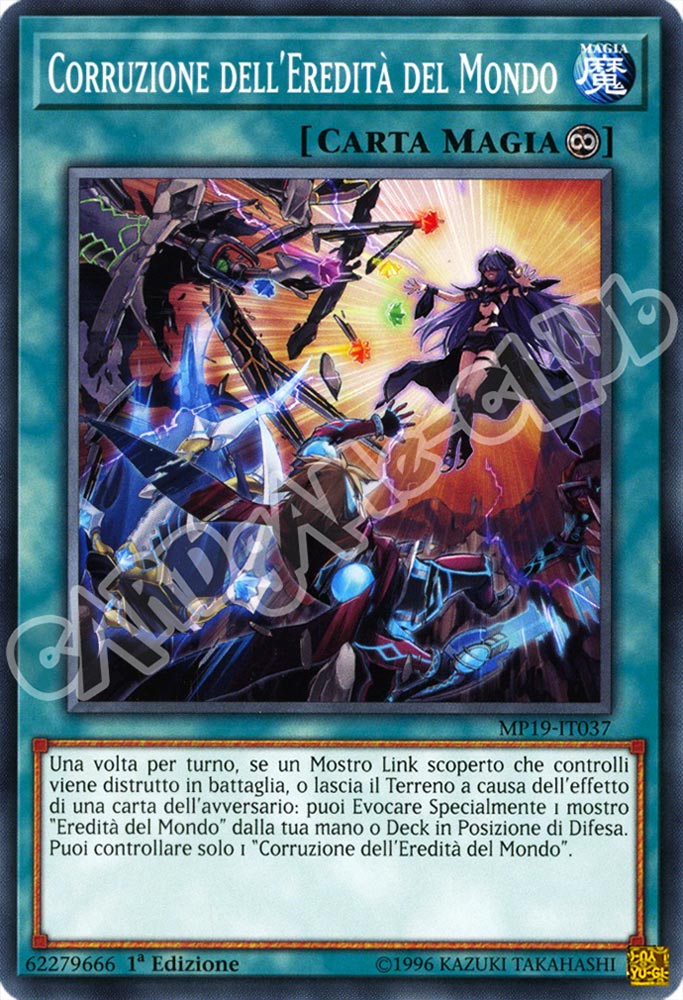 MP19-IT037 Corruzione dell'Eredita' del Mondo comune 1a Edizione (IT) -NEAR MINT-