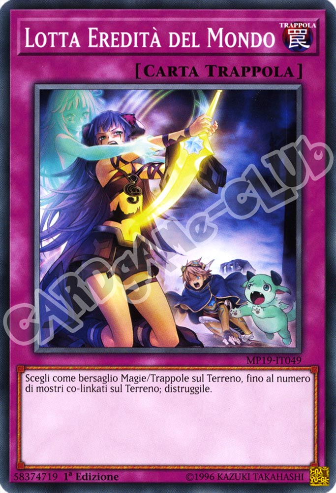 MP19-IT049 Lotta Eredita' del Mondo comune 1a Edizione (IT) -NEAR MINT-