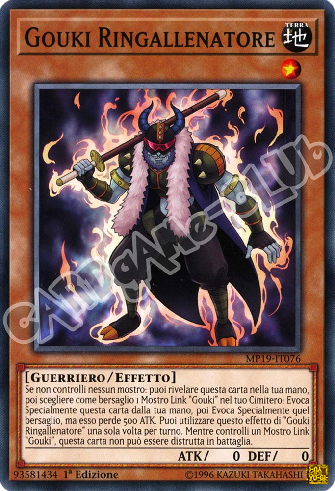 MP19-IT076 Gouki Ringallenatore comune 1a Edizione (IT) -NEAR MINT-