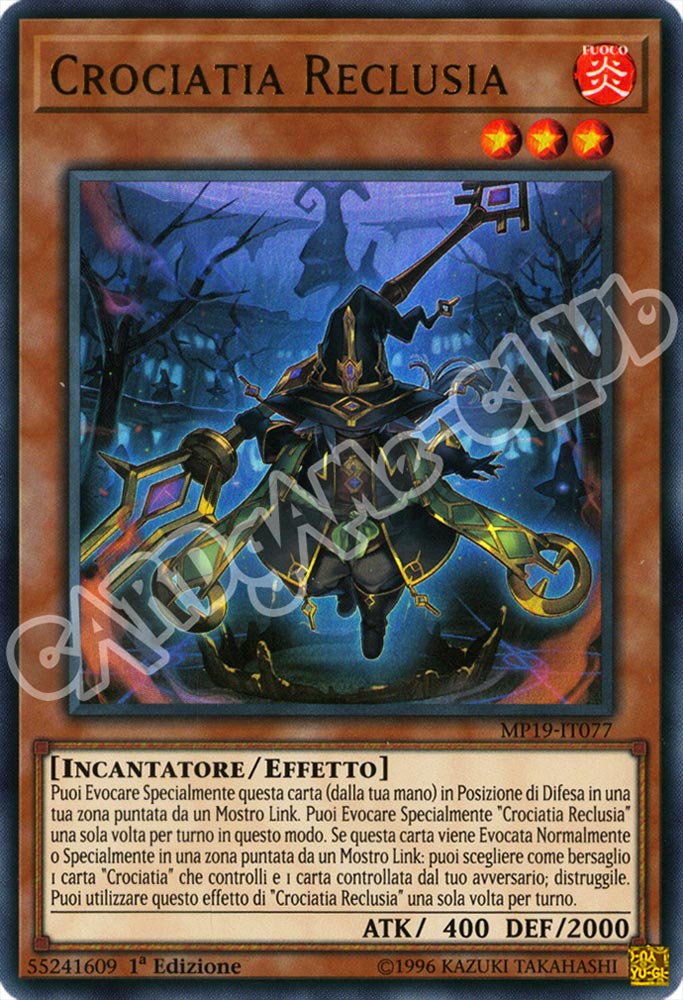 MP19-IT077 Crociata Reclusia ultra rara 1a Edizione (IT) -NEAR MINT-