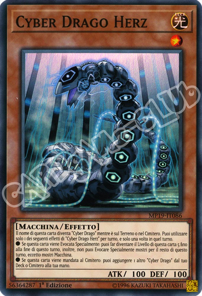 MP19-IT086 Cyber Drago Herz super rara 1a Edizione (IT) -NEAR MINT-