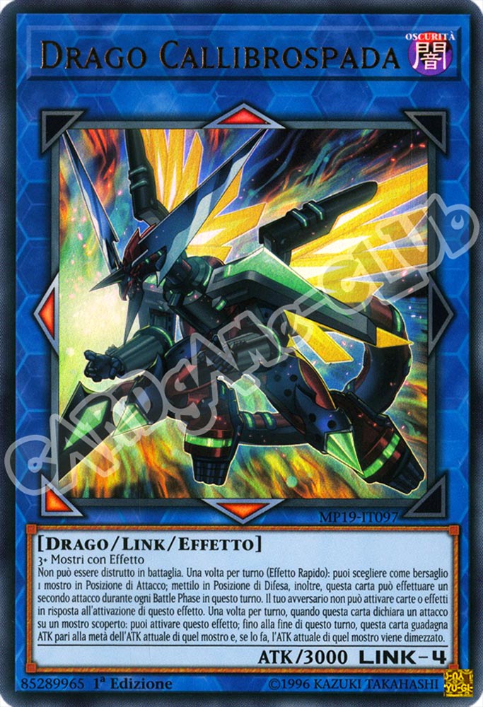 MP19-IT097 Drago Callibrospada ultra rara 1a Edizione (IT) -NEAR MINT-