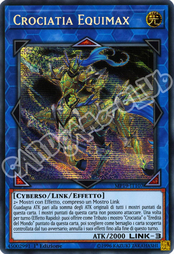 MP19-IT107 Crociata Equimax rara segreta 1a Edizione (IT) -NEAR MINT-