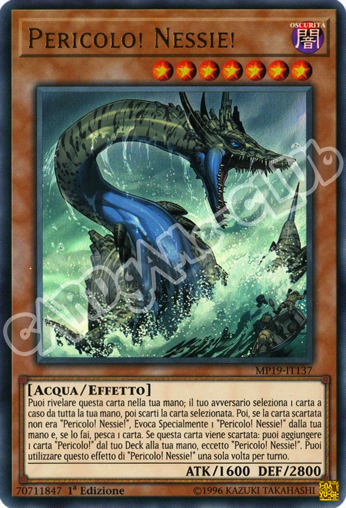 MP19-IT137 Pericolo! Nessie! ultra rara 1a Edizione (IT) -NEAR MINT-