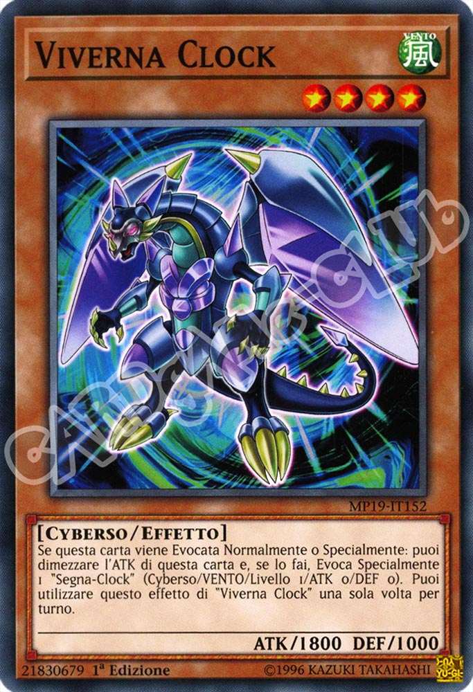 MP19-IT152 Viverna Clock comune 1a Edizione (IT) -NEAR MINT-