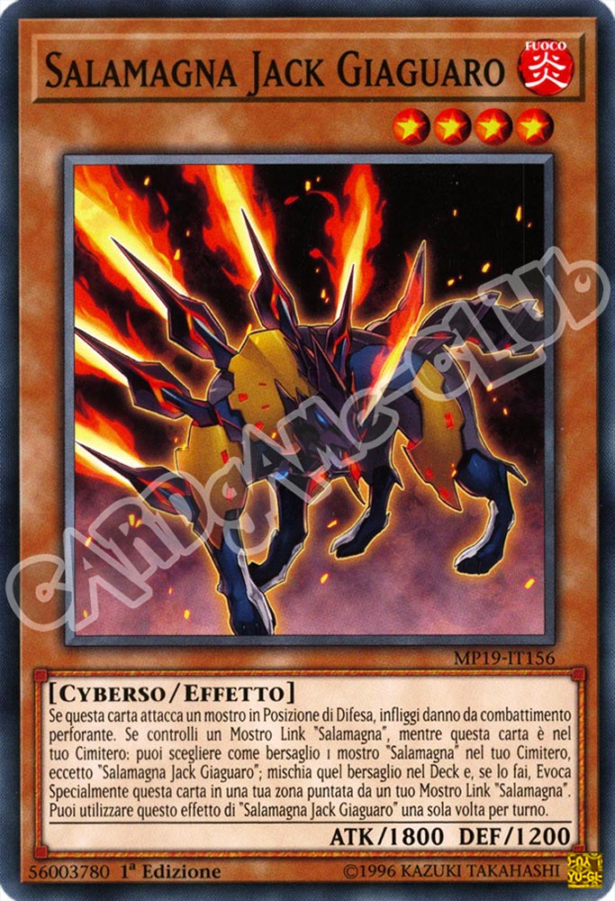 MP19-IT156 Salamagna Jack Giaguaro comune 1a Edizione (IT) -NEAR MINT-