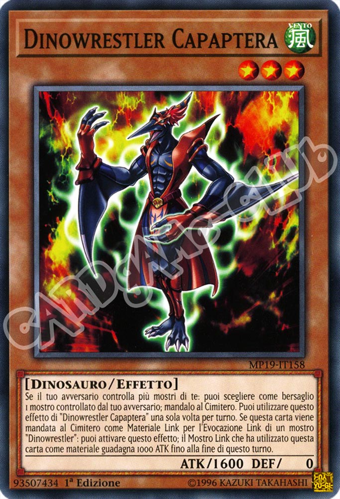 MP19-IT158 Dinowrestler Capaotera comune 1a Edizione (IT) -NEAR MINT-
