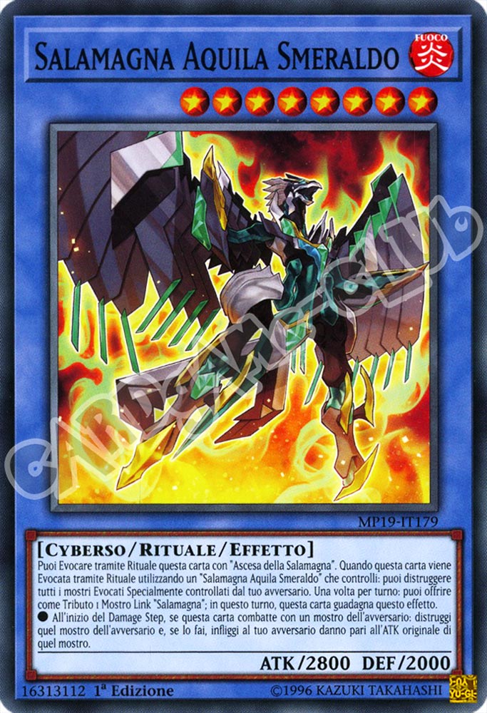 MP19-IT179 Salamagna Aquila Smeraldo comune 1a Edizione (IT) -NEAR MINT-