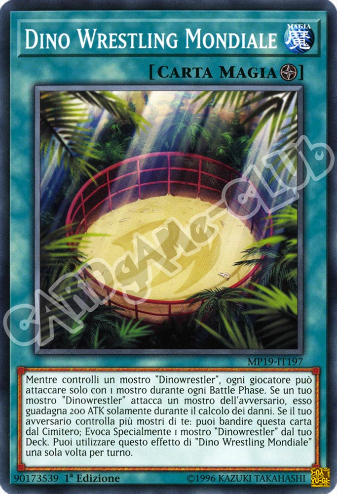 MP19-IT197 Dino Wrestling Mondiale Fusione Drago del Tuono 1a Edizione (IT) -NEAR MINT-