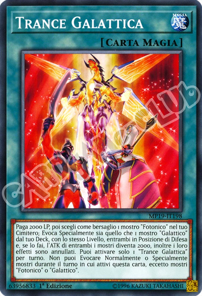 MP19-IT198 Trance Galattica comune 1a Edizione (IT) -NEAR MINT-