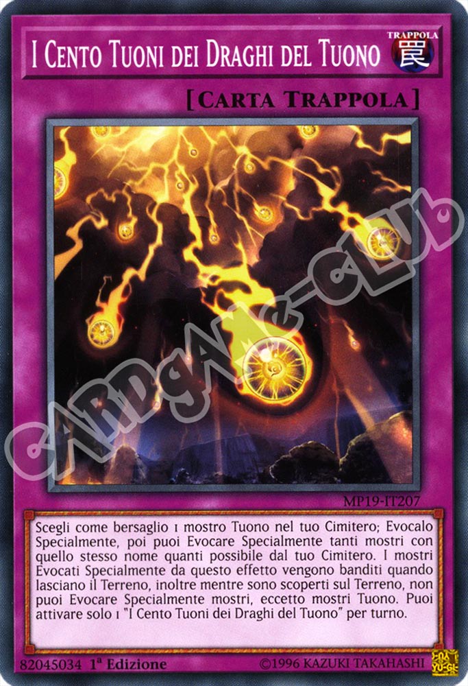 MP19-IT207 I Cento Tuoni dei Draghi del Tuono comune 1a Edizione (IT) -NEAR MINT-