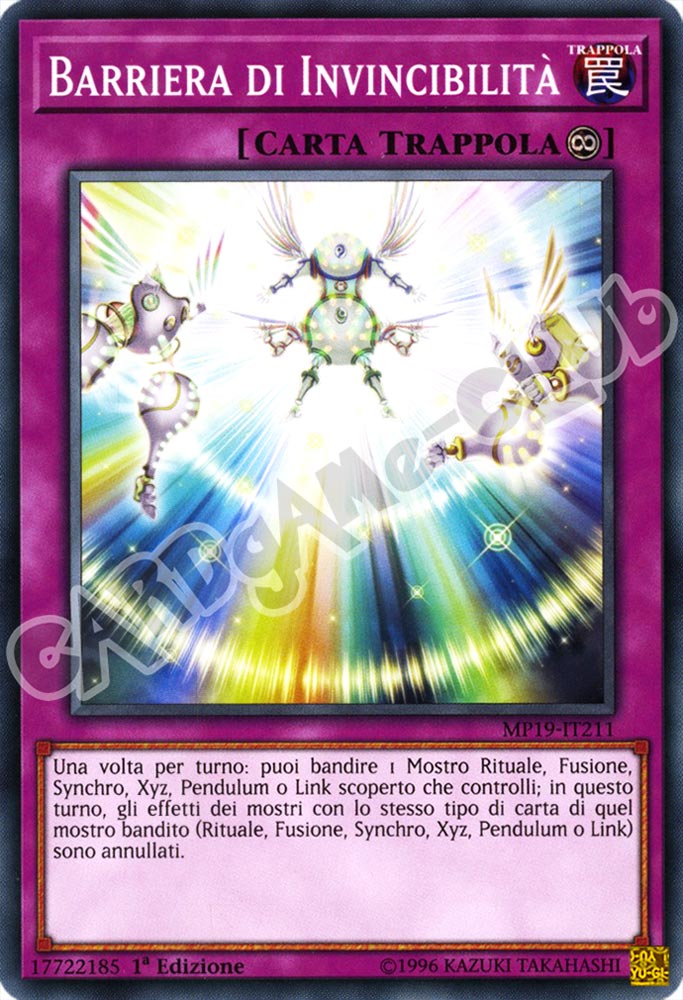 MP19-IT211 Barriera di Invincibilita' comune 1a Edizione (IT) -NEAR MINT-