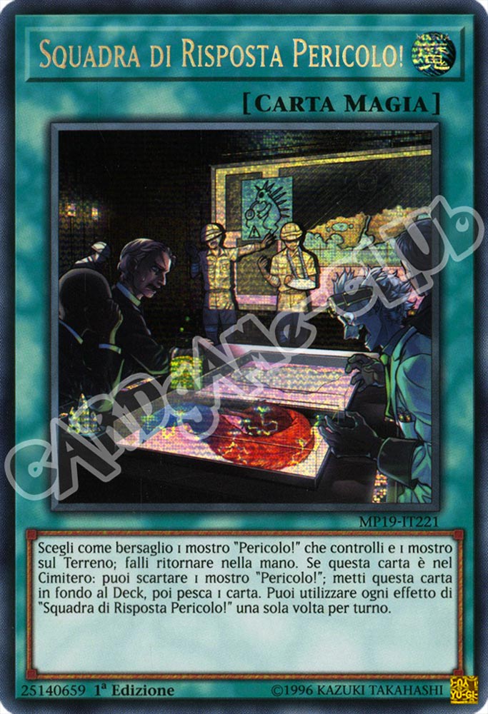 MP19-IT221 Squadtra di Risposta Pericolo! rara segreta 1a Edizione (IT) -NEAR MINT-