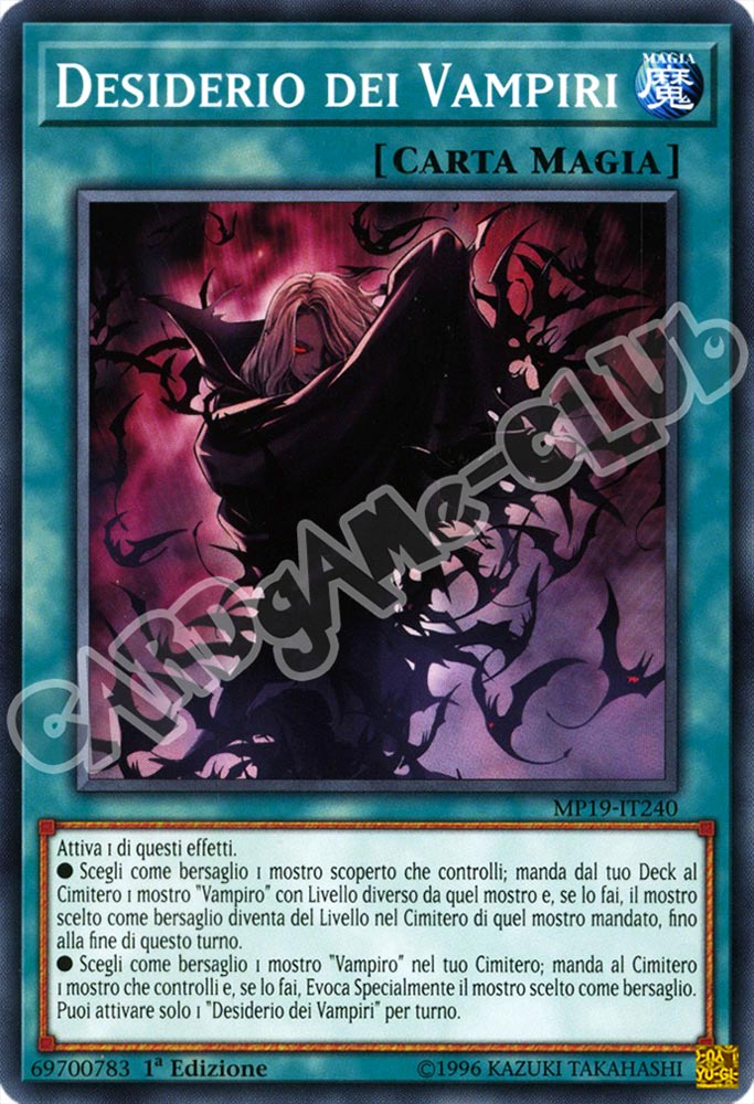 MP19-IT240 Desiderio dei Vampiri comune 1a Edizione (IT) -NEAR MINT-