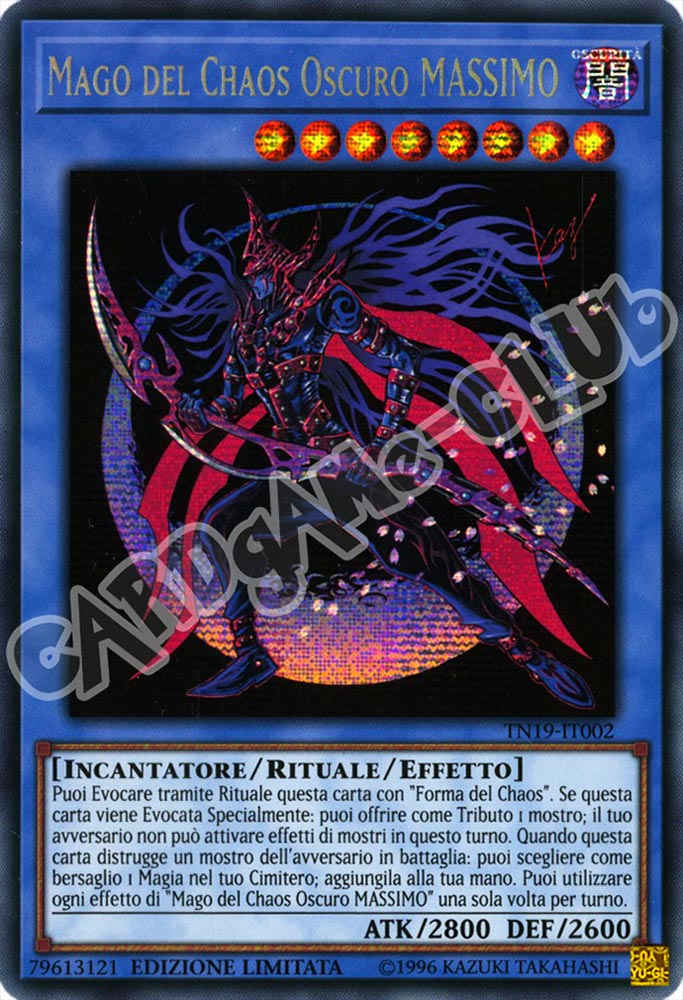 TN19-IT002 Mago del Chaos Oscuro MASSIMO rara segreta Edizione Limitata (IT) -NEAR MINT-