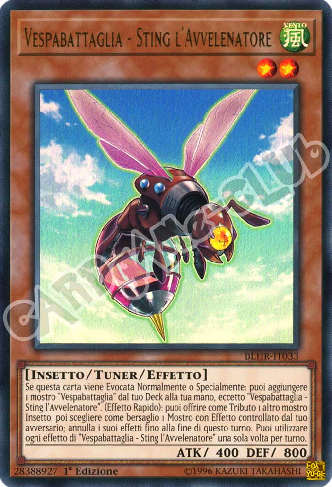 BLHR-IT033 Vespabattaglia - Sting l'Avvelenatore ultra rara 1a Edizione (IT) -NEAR MINT-