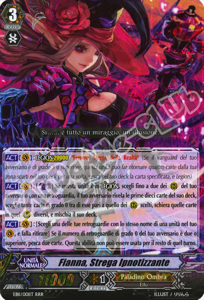 EB11-IT001 Fianna, Strega Ipnotizzante tripla rara foil (IT) -NEAR MINT-