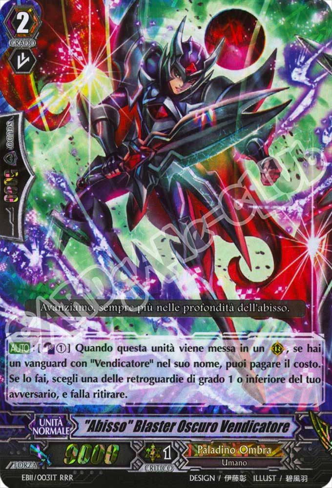 EB11-IT003 "Abisso" Blaster Oscuro Vendicatore tripla rara foil (IT) -NEAR MINT-