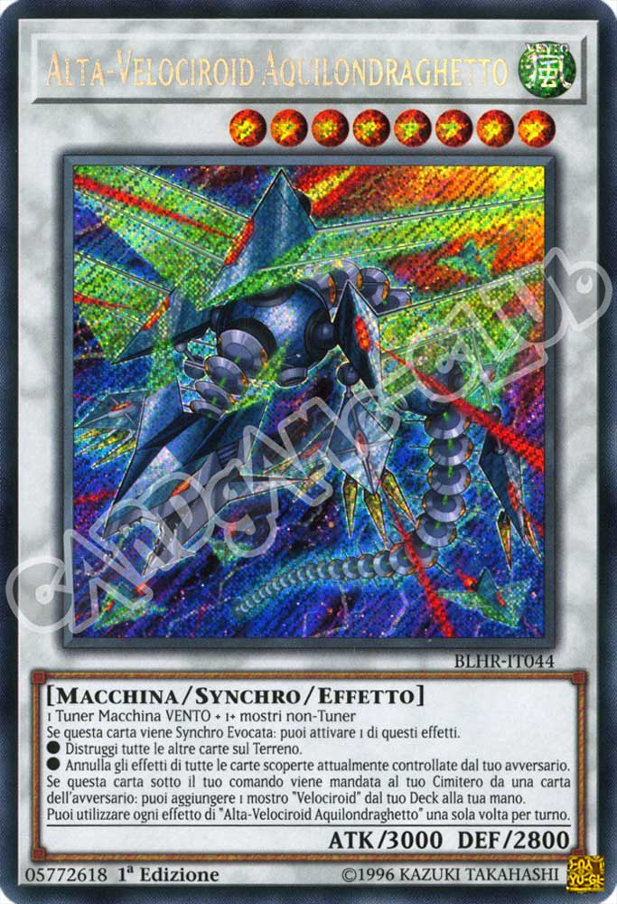 BLHR-IT044 Alta-Velociroid Aquilondraghetto rara segreta 1a Edizione (IT) -NEAR MINT-