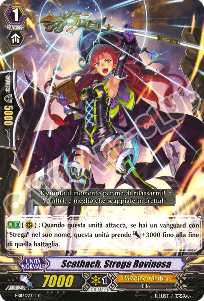 EB11-IT023 Scathach, Strega Rovinosa comune normale (IT) -NEAR MINT-